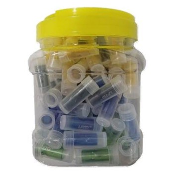 COLOR GLASS TIPS 100CT. JAR