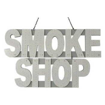 LARGE SMOKE SHOP LED WHITE