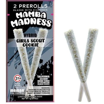 MAMBA MADNESS | 4G PRE ROLL | 2PK GLAZED DIAMOND | 10CT | GIRLS SCOUT COOKIE