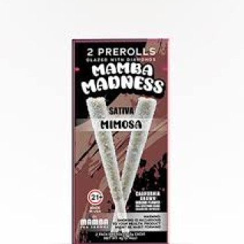 MAMBA MADNESS | 4G PRE ROLL | 2PK GLAZED DIAMOND | 10CT | MIMOSA