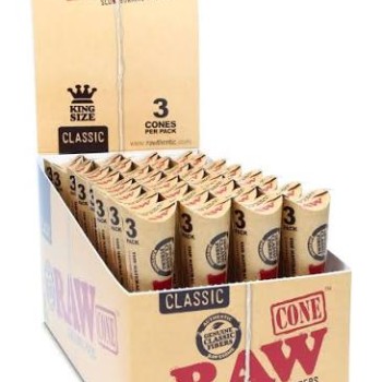 RAW CONES | KING SIZE |  3CT | 32CT BOX