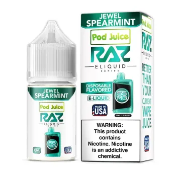 RAZ ELIQUID | 55MG | 30ML | SINGLE | JEWEL SPEARMINT