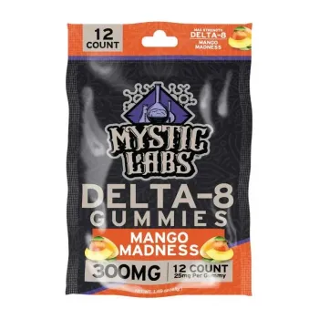 MYSTIC LABS| D8GUMMIES|300MG|6CT BOX|MANGO MADNESS