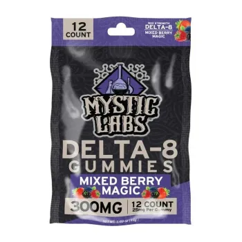 MYSTIC LABS| D8GUMMIES|300MG|6CT BOX|MIXED BERRY
