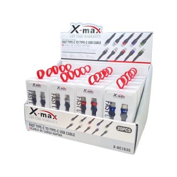 Y MAX |ROUND PVC TYPE C TO TYPE C |20CT BOX